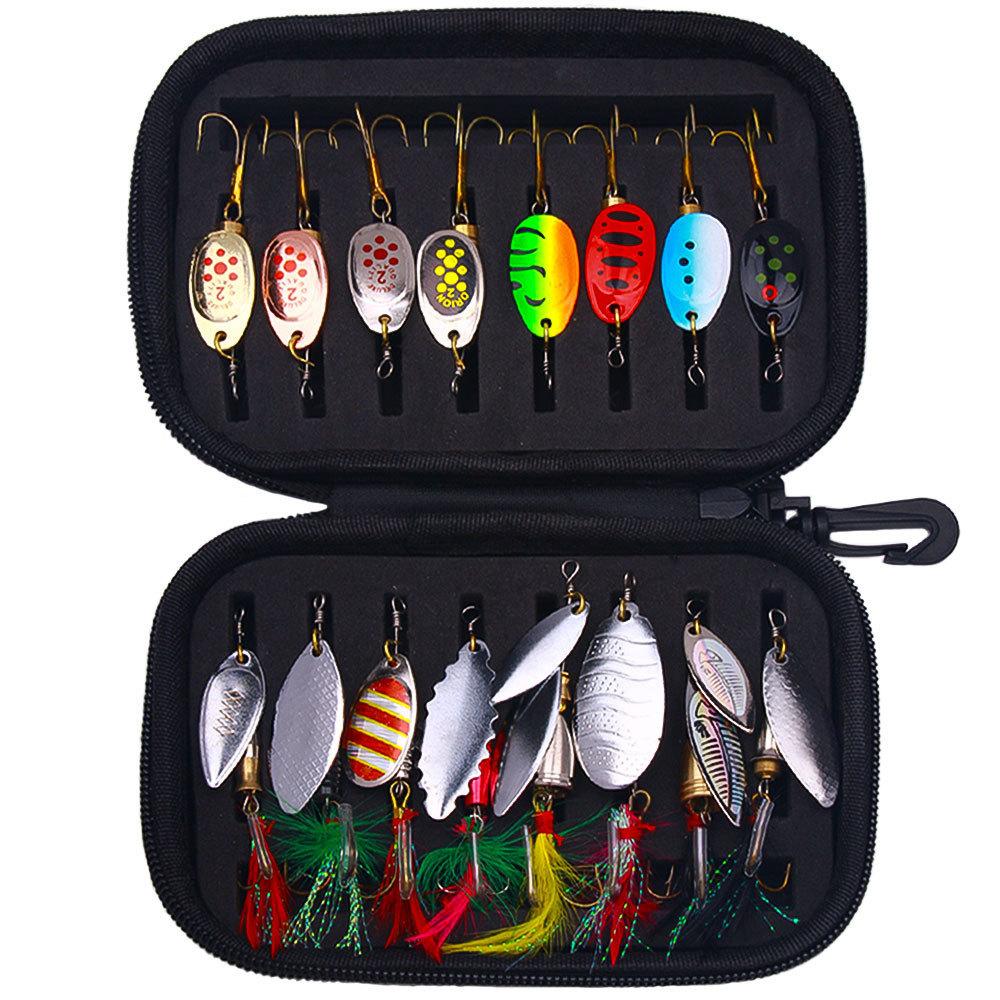 

Lure Bait Set16Sequin Fake Bait for Freshwater and Saltwater, Universal for Bass and Red Snapper, New Model a set