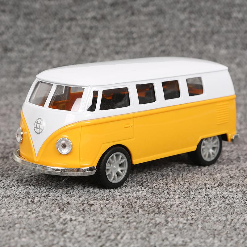 

Моделирование ретро автобуса модель сплава Huili классический старый автобус детская игрушечная модель автомобиля жёлтый