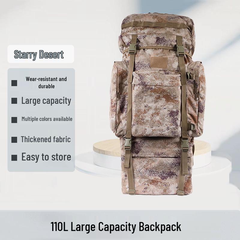 

Hao Ying 110L Camouflage Mountaineering Backpack