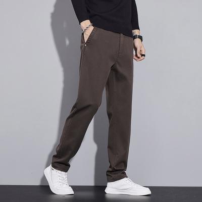 Spodnie wiosenno-jesienne dla mężczyzn, małe, proste, wszechstronne, casualowe