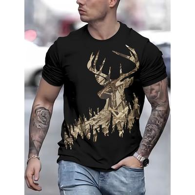 T-shirt Animale da Uomo Estate Casual Manica Corta Stampa Cartoni Animati Divertenti Magliette da Uomo Moda Pullover Maschile Abbigliamento Oversize