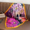 Silk Satin Neck Scarf For Women Fashion Bandana Head Small Hijab Scarves 70cm Square Kerchief Luxury Print Hair Scarf For Ladies