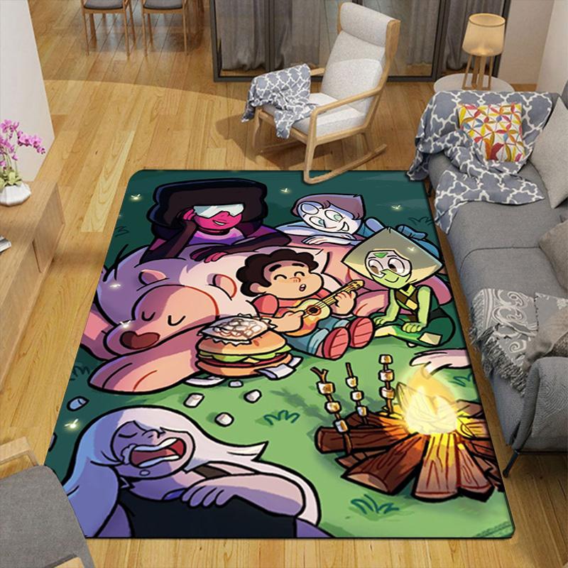 Steven Universe-inspired Fashion Design Rug Floor Mat for Living Room or Bedroom Soft and Comfortable Carpet a Gift for Birthday and Holiday.