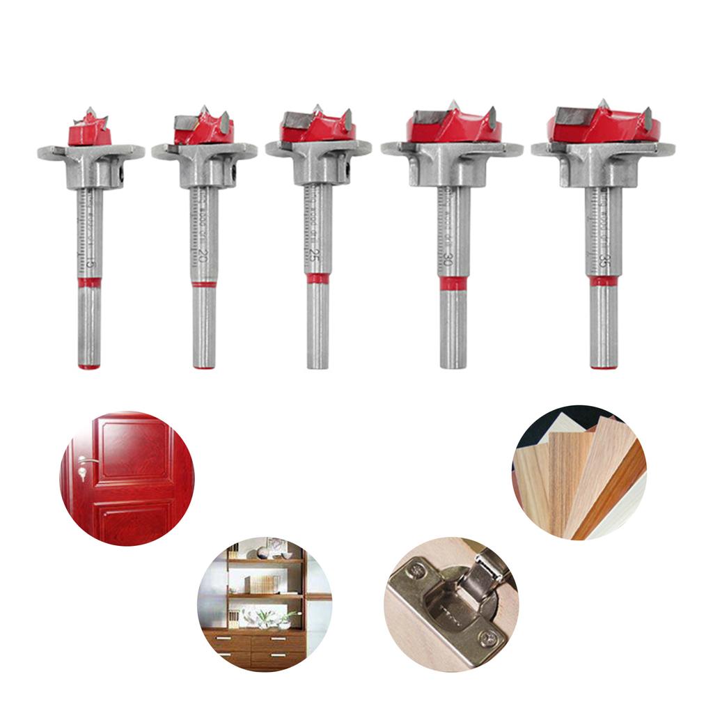 Drill Bit 35mm Adjustable Positioning Drill Hinge Hole Opener Woodworking Carbide Drill Bits Multi-Purpose Drill