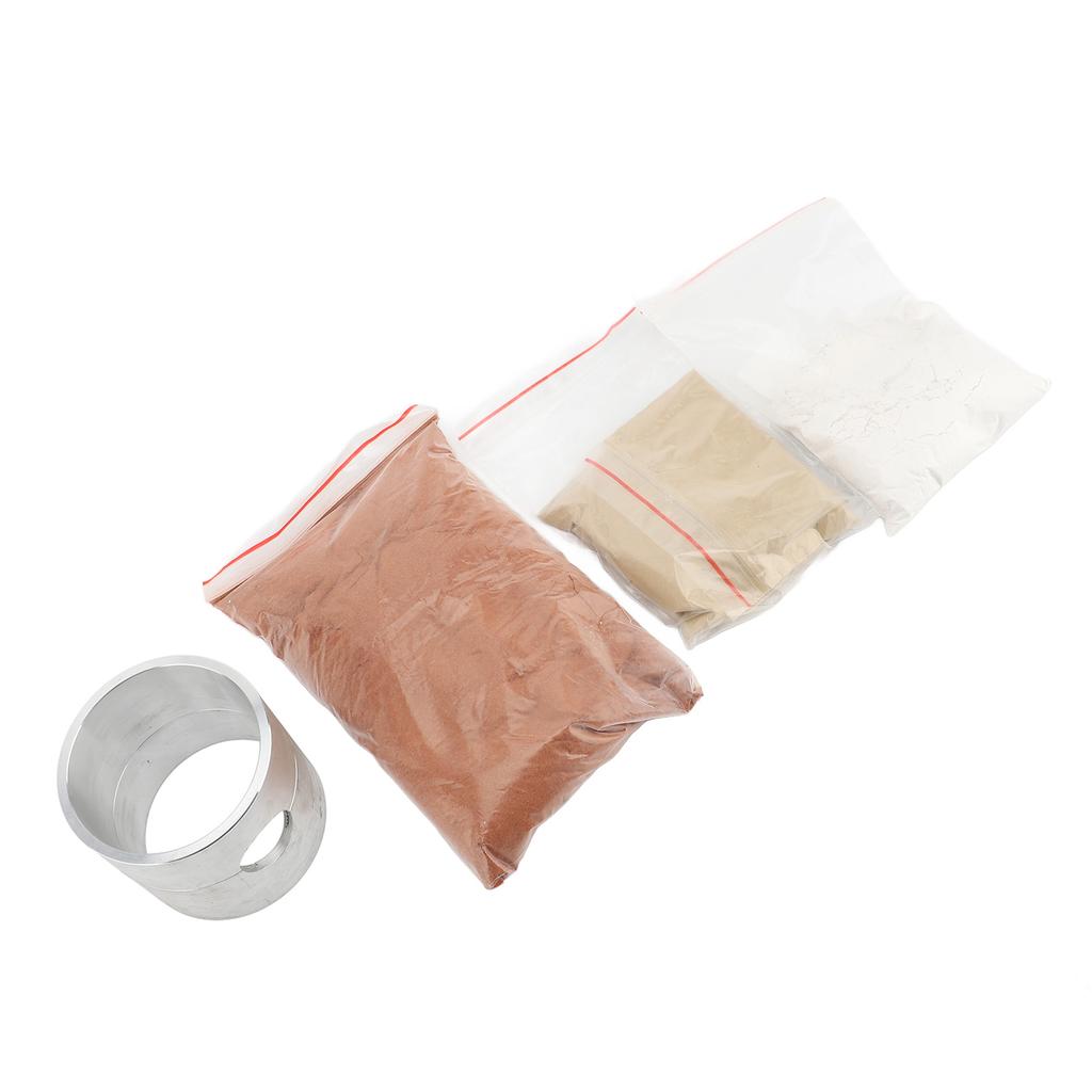 Aluminiumlegierung Sandgusskasten Schmuckguss Zylindrischer Behälter für DIY Metallschmuckherstellung