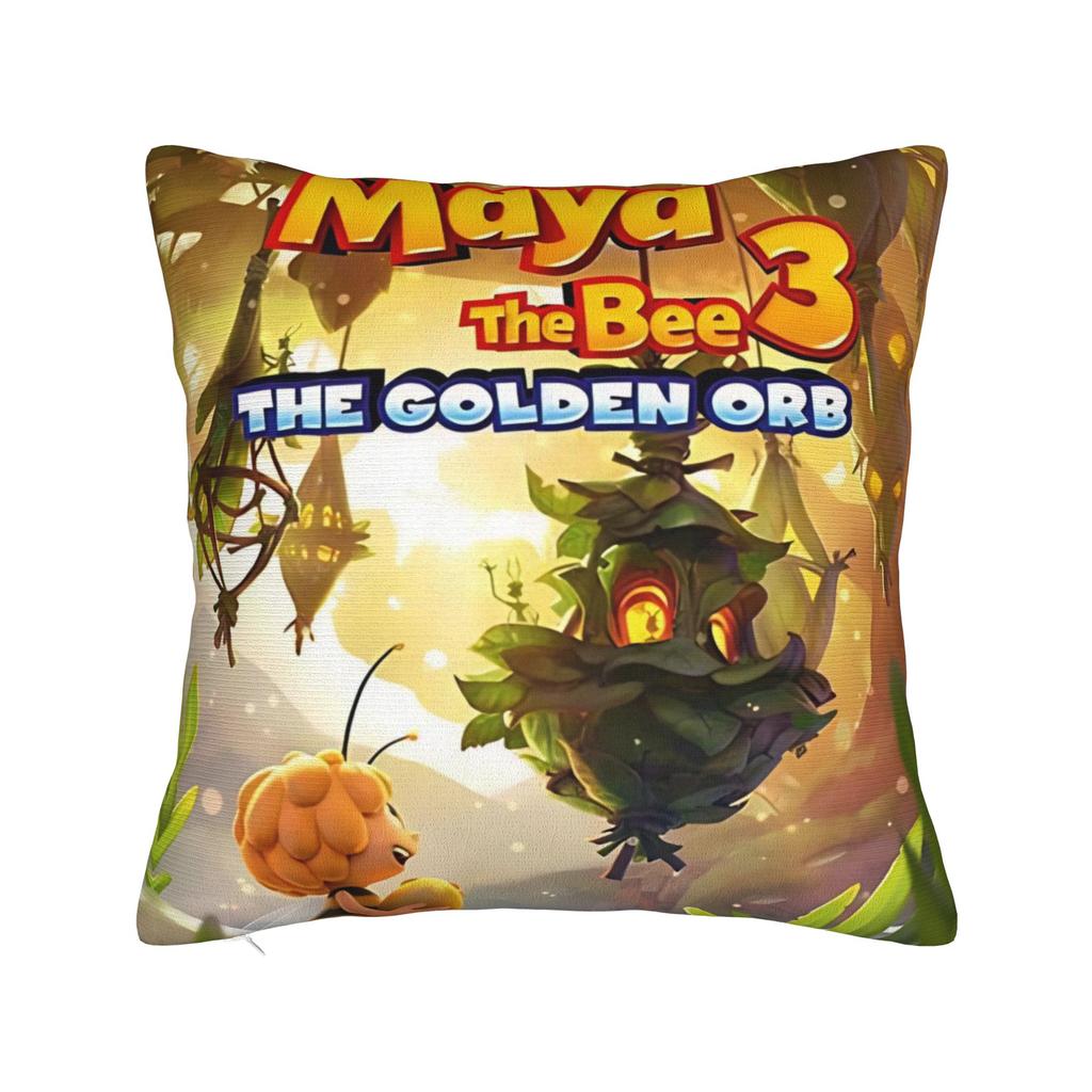 Maya de Bij Met Bloemen Cartoon Kussensloop Merchandise Zacht Kussenhoes Cadeau Sierkussenhoes Huis Multi Maat