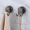 No Drilling Suction Cup Wall Hooks, Removable Reusable Design, Perfect for Bathroom Kitchen Door and Glass Surface Storage