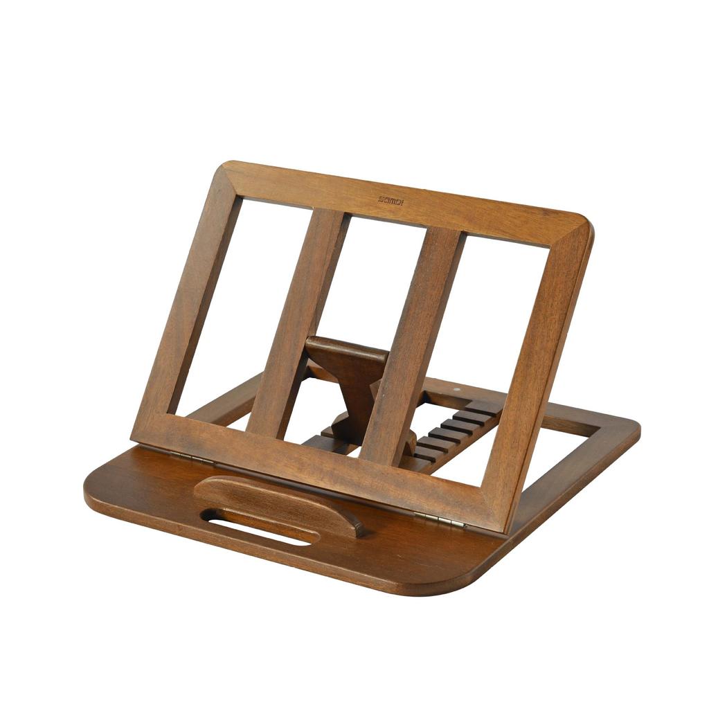 Adjustable Wooden Laptop and Tablet Stand