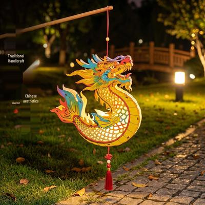 2026 Mid-Autumn Children's Handmade DIY Lantern Kit: Rabbit, Fish, and Flower Designs
