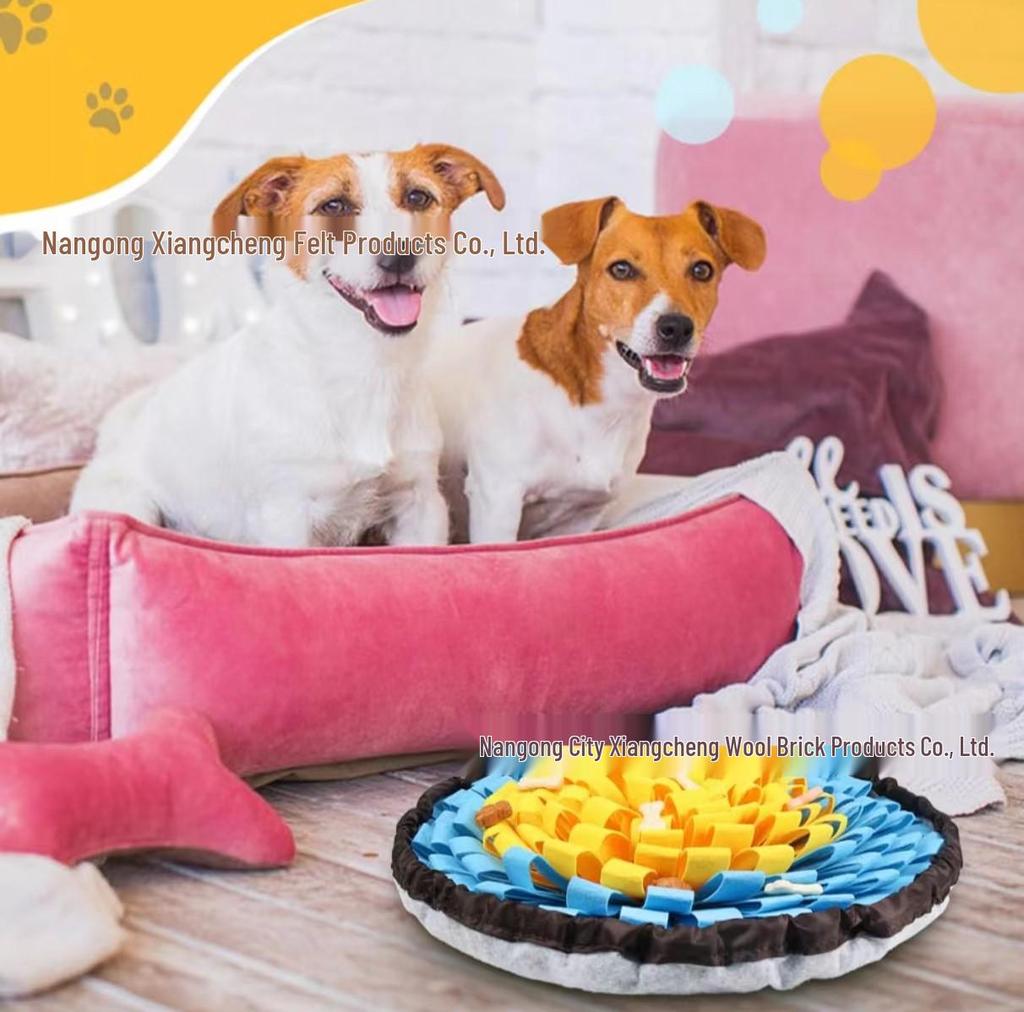 Anti-Choke Slow Feeder & Sniffing Mat for Pets – Stress Relief & Training Blanket