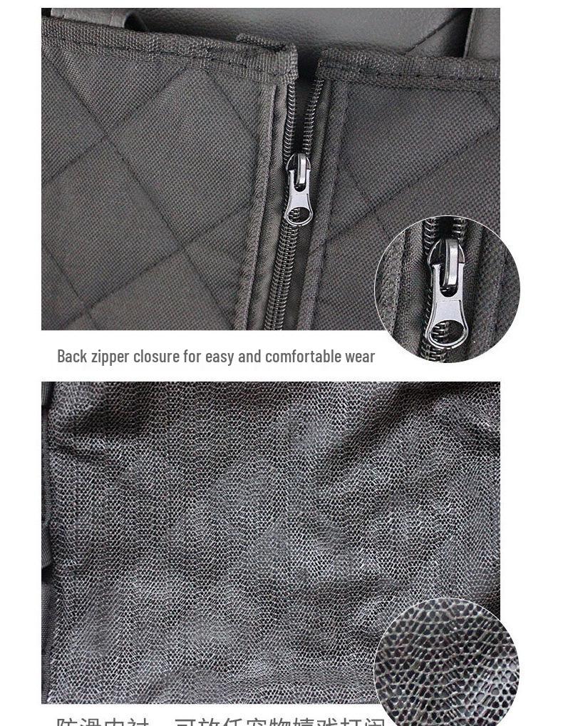 Dog Car Seat Protector: Anti-Dirt, Anti-Bite Travel Cushion for Rear Seat, Large Pets