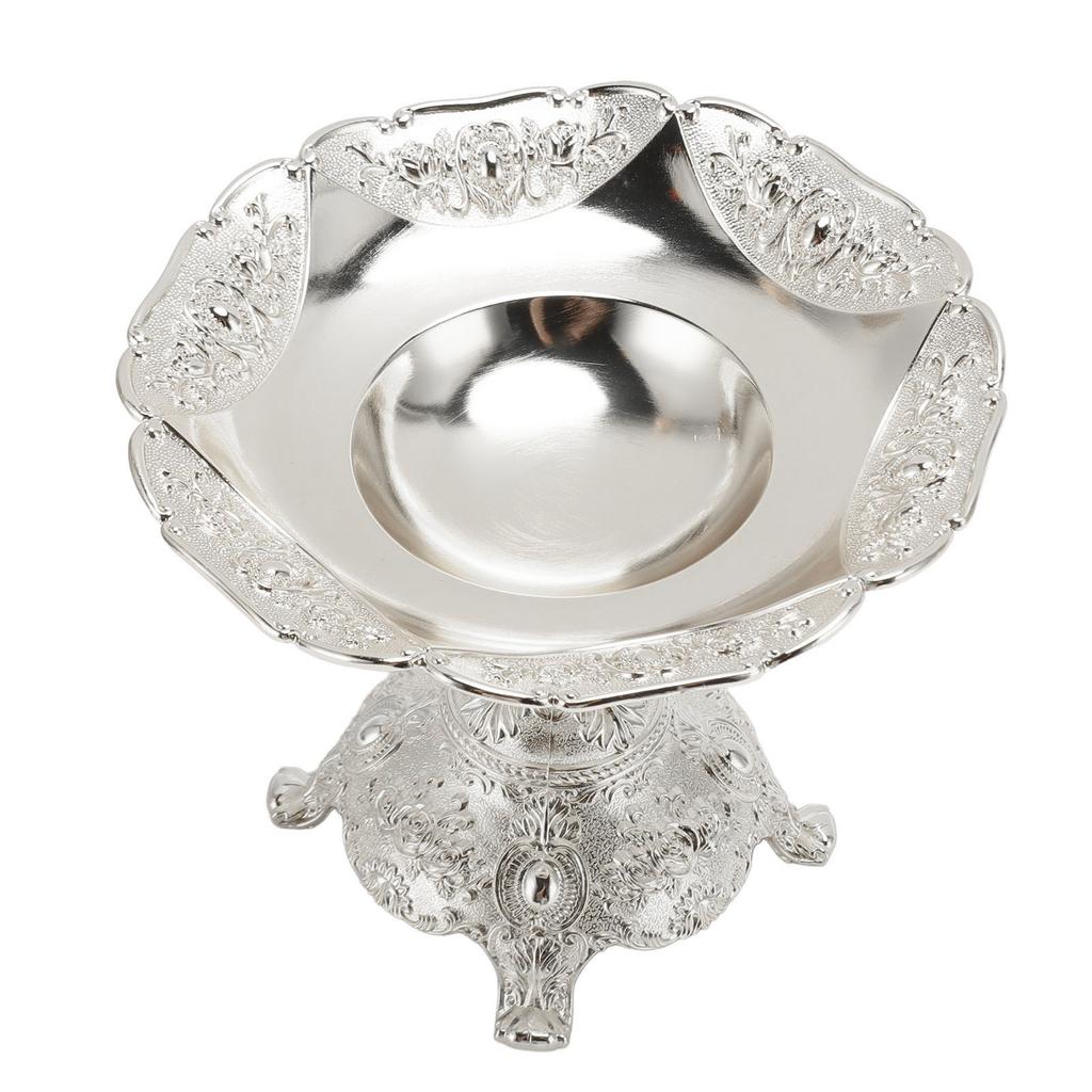 Fruktskål i europeisk stil Metall Sinklegering Snacks Nøtter Mat Serveringsstativ Oppbevaringshylle Spiseborddekor S