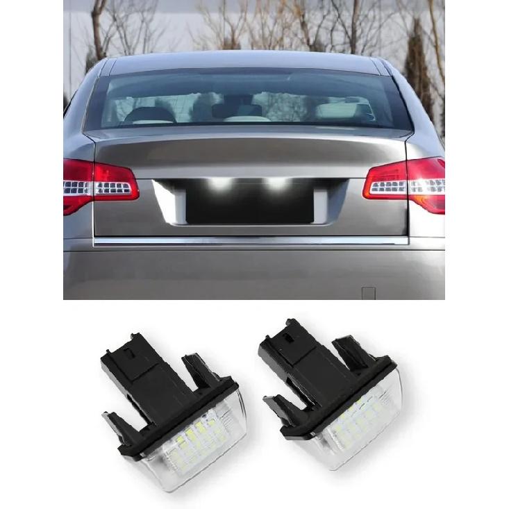 1/2 Peças Luz de LED para Placa de Licença de Carro Para Citroen C3 C4 C5 Berlingo Saxo Xsara Picasso Para Peugeot 206 207 306 307 308 5008