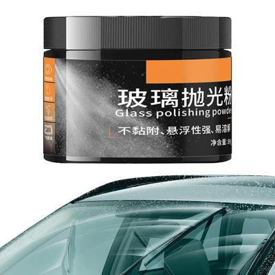 Środek do usuwania rys z szyb samochodowych Proszek polerujący Zestaw do polerowania szyb Środek do usuwania rys z szyb Delikatny środek do usuwania głębokich rys