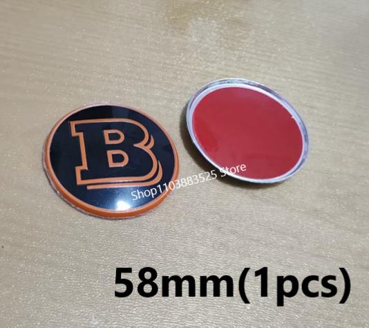 52/58/73/80/90mm Steering Wheel Center Logo Modify Parts for BRABUS Smart S C E CLA GLA W464 G63 G65 G350 W213 W204 W205