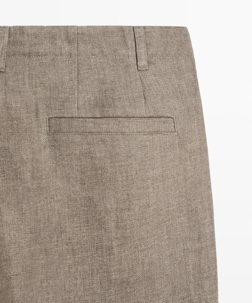 Masimodutti 100% Linen Washed Total Look Pants