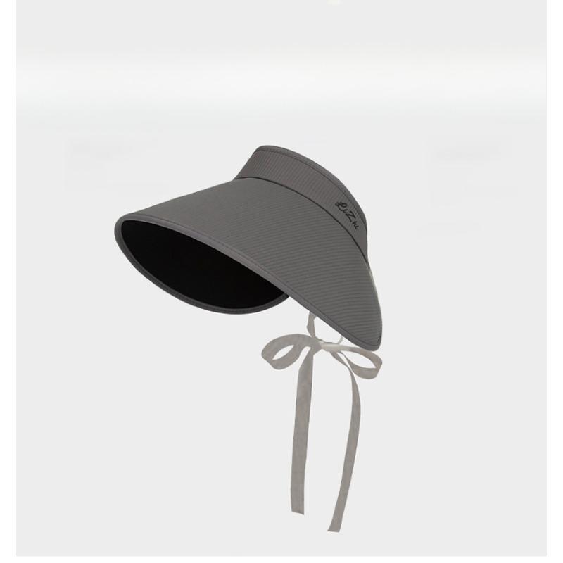 Face-showing Small Hat Empty Top Top Veil Vinyl Sun Hat Adult Sports Sun Hat Foldable Beach
