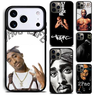 2Pac Hip Hop Singer Phone Case For iPhone 17 16 15 14 13 12 11 Pro Max Plus 17Air Soft Silicone Cover