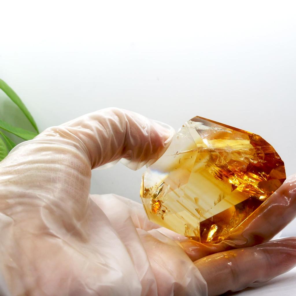 Citrine Natural Quartz Carefully Approximately Weighing Approximately Feng Good Home New Gift [TANAKA YA] Crystal, Selected, High-Quality, 584832mm,