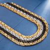 6/8/10mm Wide Hip Hop Punk Chain Necklace for Men Women Stainless Steel Chunky Choker Heavy Link Jewelry Polished Charm Gift