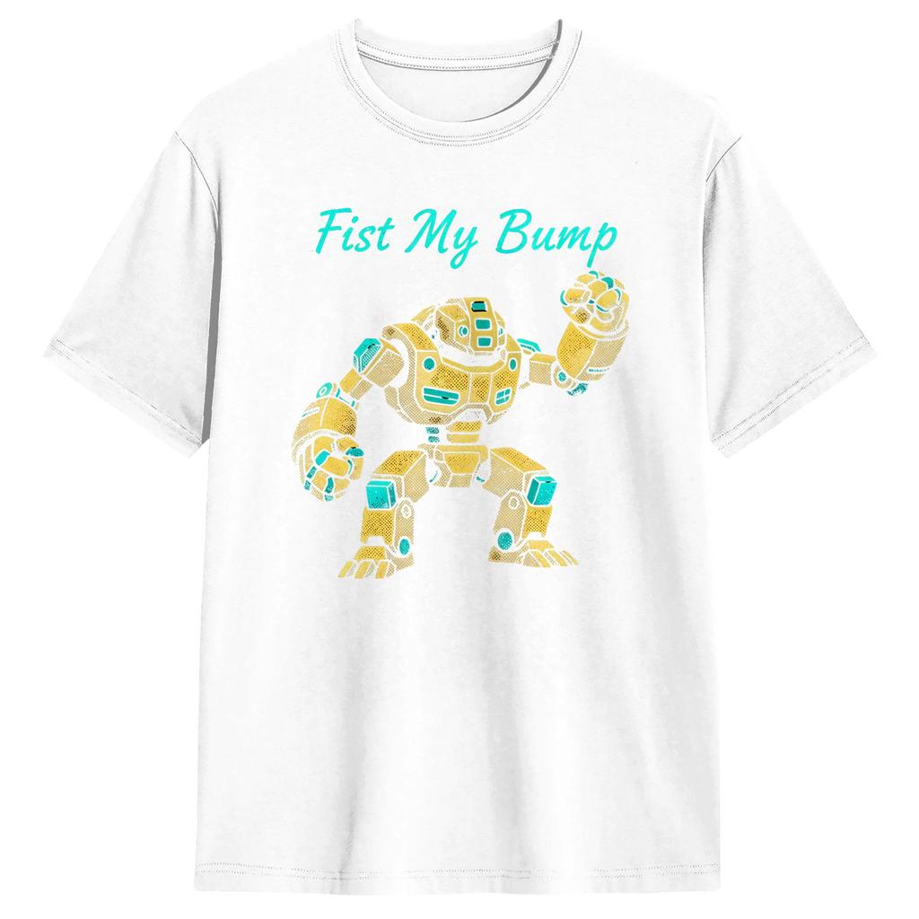 Casual TShirt Summer Project Hail Mary Fist My Bump Novelty TShirts Pure Cotton Tee Shirt for Unisex Aesthetic Short Sleeve Tees