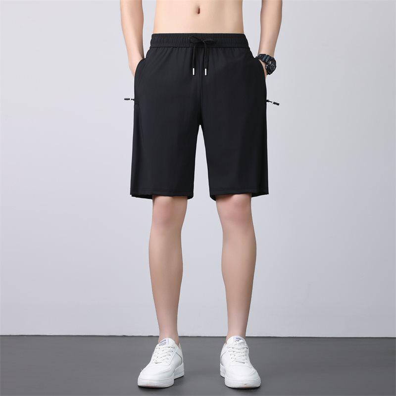 Men's 2026 Summer Ice Silk Quick-Dry Loose Shorts - Breathable, Plus Size Capris