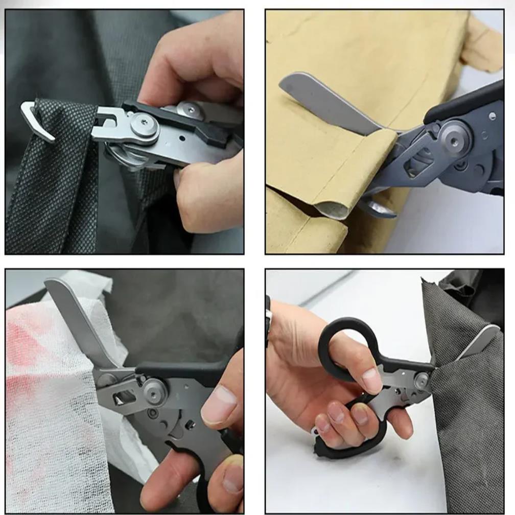 Multifunction Scissors Leatherman Raptors First Aid Expert Tactical Folding Scissors Outdoor Survival Tool Combination Gadget 1