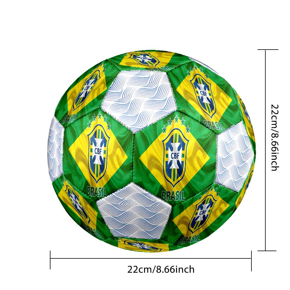 1 Stück Brasilianischer Fußballverband CBF Fußball Fußball Größe 5 Hallenfußball Mode Bunt Hinterhofspiel - Großartig für Sportfans Geschenk