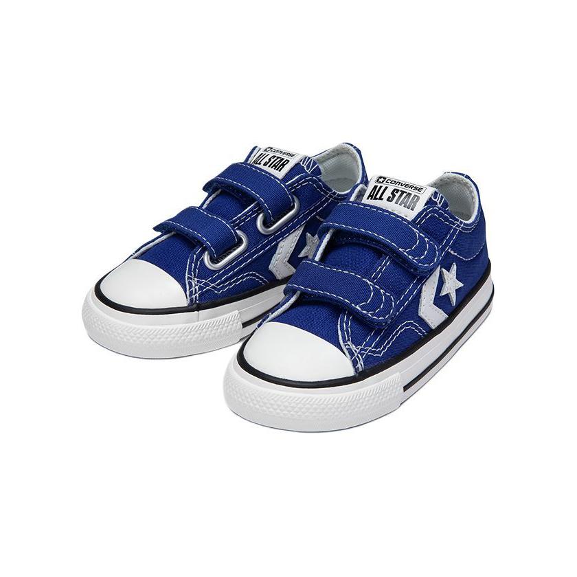 Converse Star Player 76 Easy-On Low TD Blue Vintage White Baby Sneakers Black A10389C