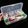 234pcs Fishing Tackle Set Fishing Minnow Popper Lures Baits Crankbait Jig Hooks Sinker Weight Barrel Swivels with Free