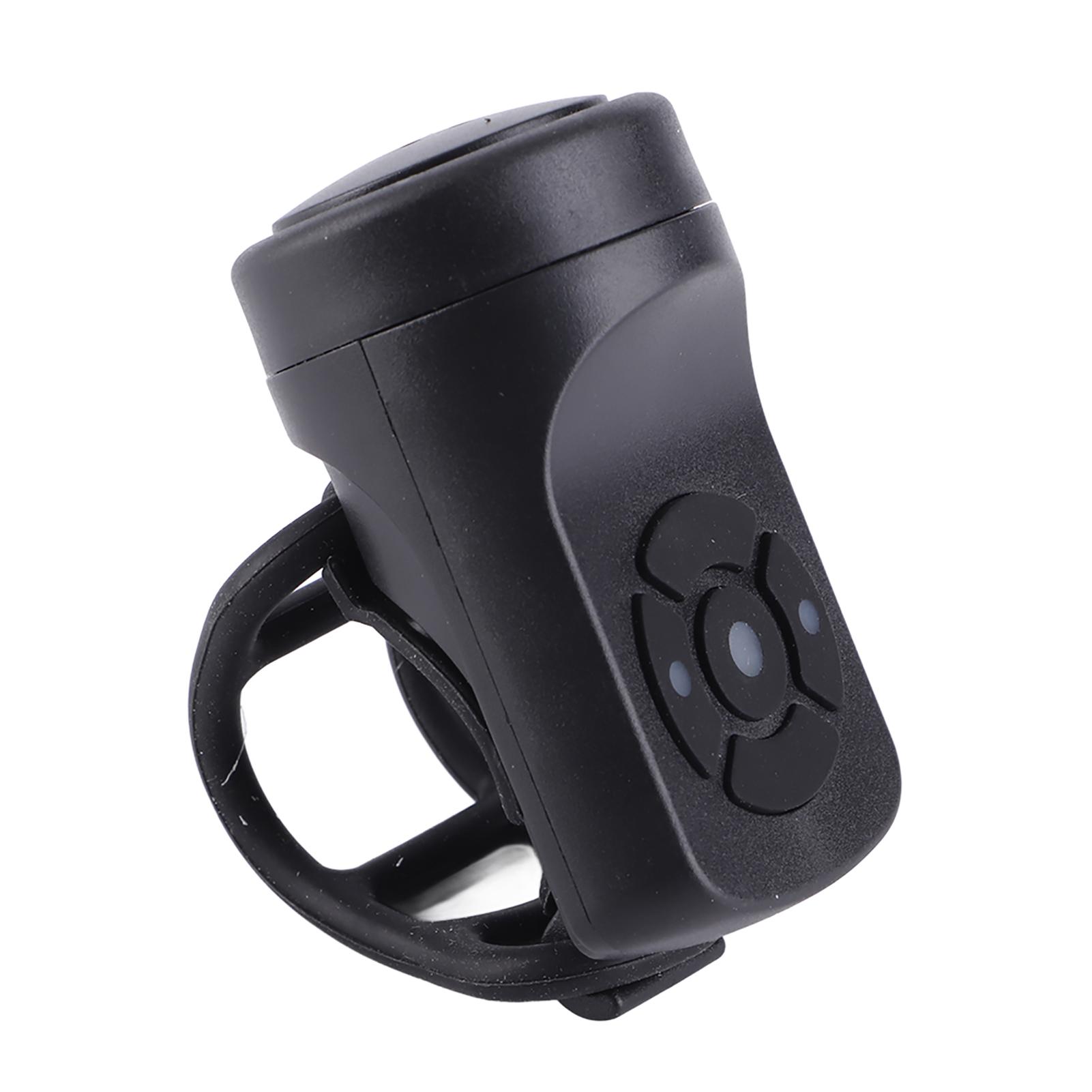 

Универсальный велосипедный звонок с USB-зарядкой, гудком и сигнализацией чёрный