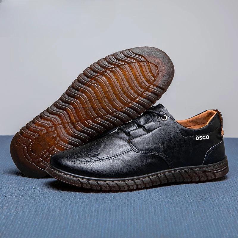 New In Soft Comfortable Moccasin Male Casual Shoe Summer Sale Social Adults Elegant On High Quality Fashion Men's Leather Shoes