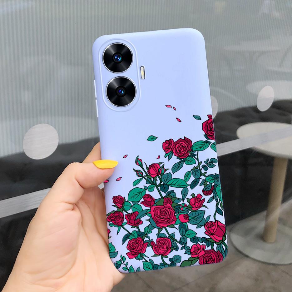For Realme C55 Case 2023 New Fashion Cartoon Cover Soft Silicone Shockproof Phone Case For Realme C55 C 55 RealmeC55 Bags Bumper