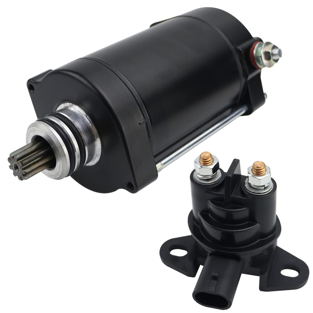 

Starter & Relay Replace For Sea-Doo Spark Ace 900 2 Up 3 Up Spark TRIXX GTI GTR GTS 900cc For Can-Am Maverick X3 420-893-830 2 PCS SET