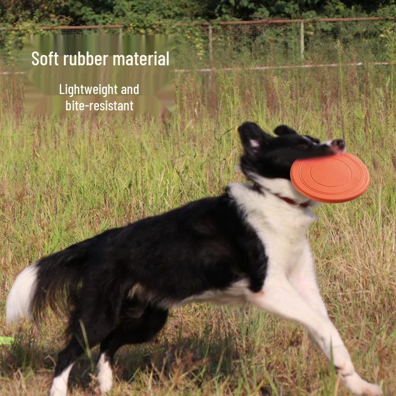 Dog Frisbee Training & Boredom Relief Toy, Food-Grade Silicone Pet Supplies