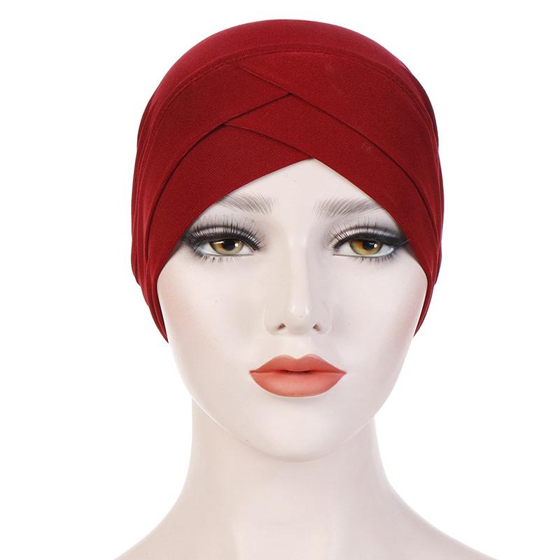 Heldeksel Indre Hijab Caps Muslim Stretch Turban Cap Islamsk Underskjerf Bonnet
