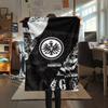 1PC Eintracht Frankfurt Print Flannel Blanket, High quality Comfortable for All Seasons, Home Decor, Warmth and Comfort, Perfect for Christmas Gifts
