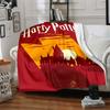 1pc Harry Potter Flannel Throw Blanket - HD Printed Lightweight Soft Warm All-Season Blanket for Sofa, Bed, Travel, Camping 096