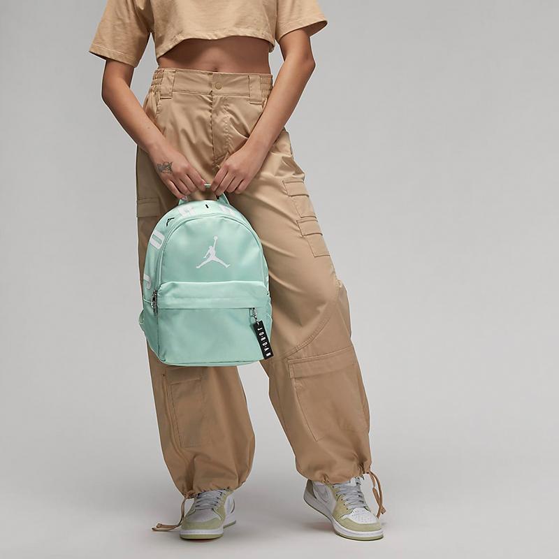 New Jordan Polyester Backpack Small Unisex Green 7A0654-EEJ
