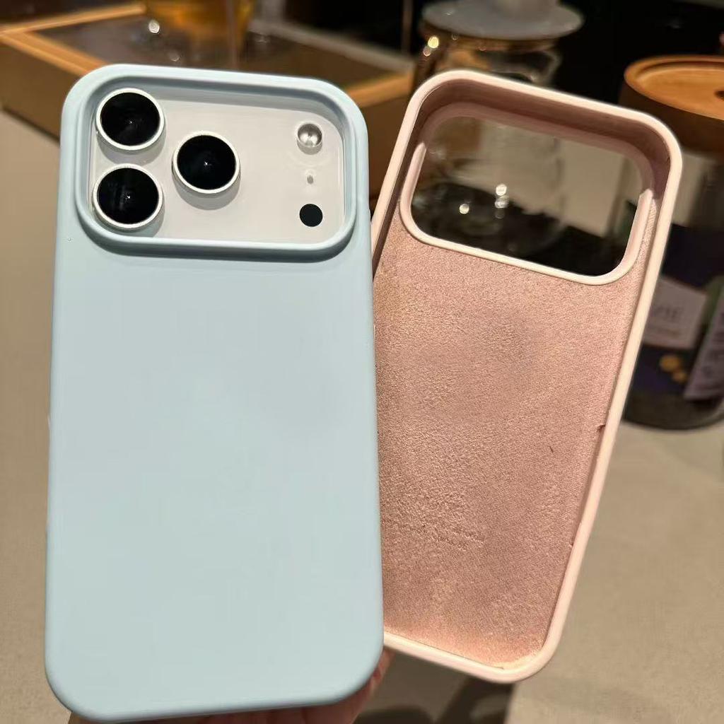 INS Stil Flüssigsilikon Stoßfeste Hülle für iPhone 17 16 15 14 13 12 Pro Max Hüllen für iPhone 17Air Handy-Rückseite