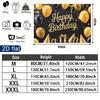 Party Backdrop Happy Birthday Birthday Wedding Balloon Black Photo Booth Background Front Door Decor