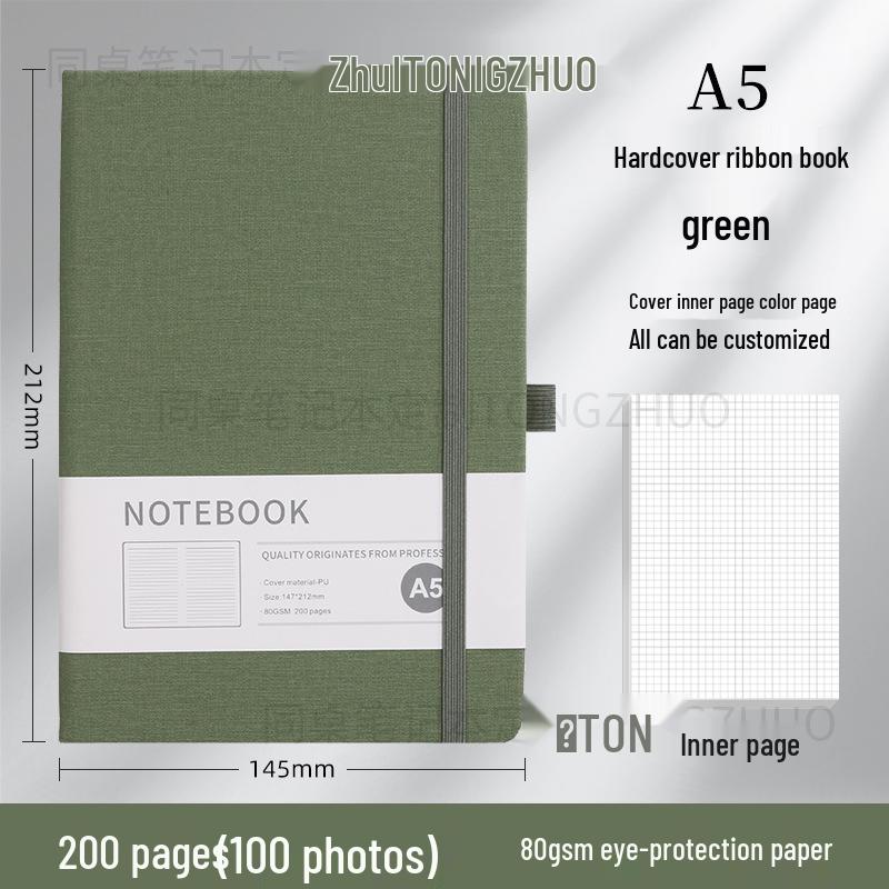 Wysokiej jakości, spersonalizowany notes A5 z gumką do biznesu i biura