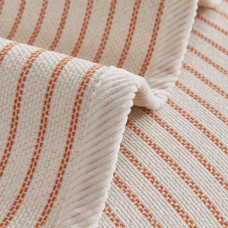 New Light Luxury Sofa Cover Pad, High-End Sense, All-Season Universal Striped Chenille Non-Slip Seat Cushion, Summer Sofa Cover