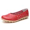 Damen Freizeitschuhe aus Leder mit Aussparungen und weicher Sohle für Winter und Herbst