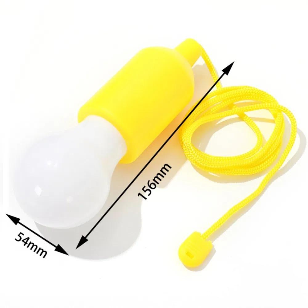 

Многоцветный подвесной светильник, садовый декор, ночник для кемпинга, портативная ночная лампа с веревочным выключателем, кемпинг жёлтый