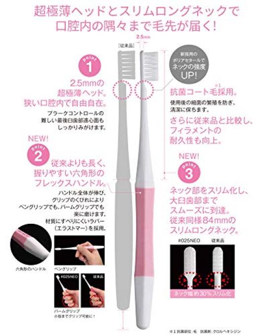 Sunstar Butler Toothbrush B Care (formerly #025 NEO) S (Soft) x 12 brushes