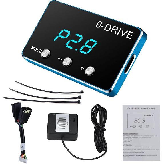Throttle Response Controller,9 Drive 9-Mode Universal Smart Electronic Racing Accelerator For Dodge Maserati Jeep Chrysler (F1-807-blue) F1-807-blue