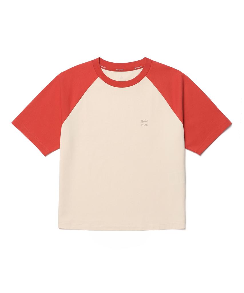 SNOWPEAK APPAREL Aerocool Women'S Color Block Short Sleeve T-Shirt (S26Mwfts29) Red