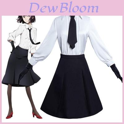 Bungo Stray Dogs Akiko Yosano Cosplay Kostümü Nefes Alabilen Kumaş ve Zarif İşçilikli Tam Set