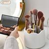 Dust-proof Rotatable Makeup Brush Holder 360 Degrees Desktop Makeup Organizer  Beauty Egg